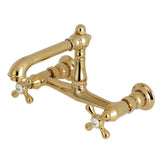 English Country 8" Center Wall Mount Bathroom Faucet - BUILDMYPLACE