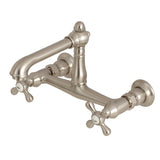 English Country 8" Center Wall Mount Bathroom Faucet - BUILDMYPLACE