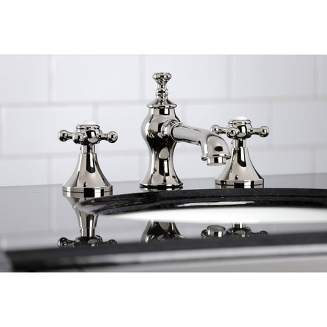 English Country 8" Deck Mount Widespread Bathroom Faucet - BUILDMYPLACE