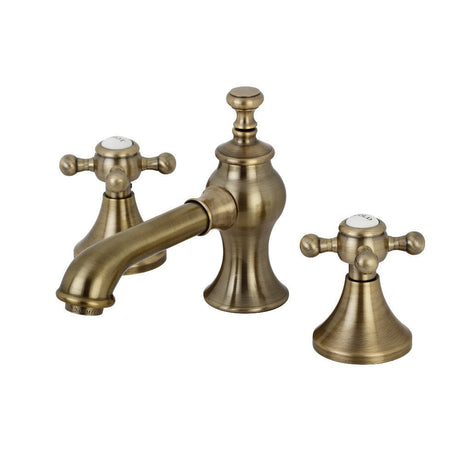 English Country 8" Deck Mount Widespread Bathroom Faucet - BUILDMYPLACE