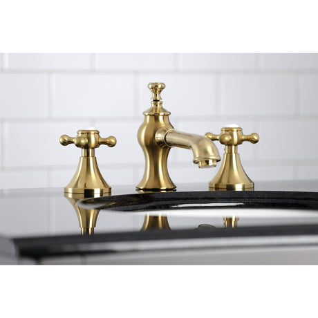 English Country 8" Deck Mount Widespread Bathroom Faucet - BUILDMYPLACE