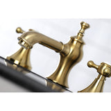 English Country 8" Deck Mount Widespread Bathroom Faucet - BUILDMYPLACE