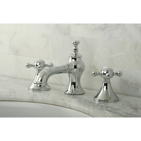 English Country 8" Deck Mount Widespread Bathroom Faucet - BUILDMYPLACE