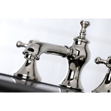 English Country 8" Deck Mount Widespread Bathroom Faucet - BUILDMYPLACE