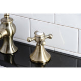 English Country 8" Deck Mount Widespread Bathroom Faucet - BUILDMYPLACE