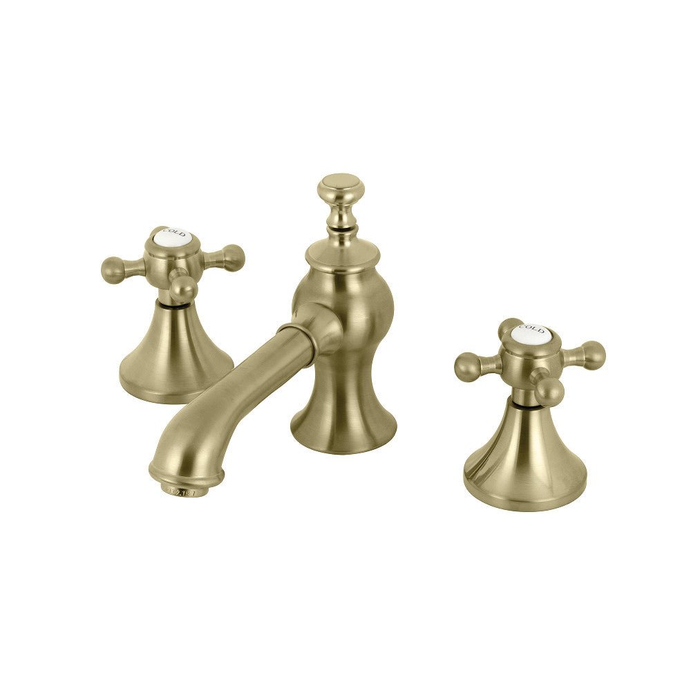 English Country 8" Deck Mount Widespread Bathroom Faucet - BUILDMYPLACE