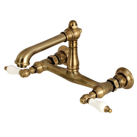 English Country Easry to Clean Wall Mount Bathroom Faucet - BUILDMYPLACE