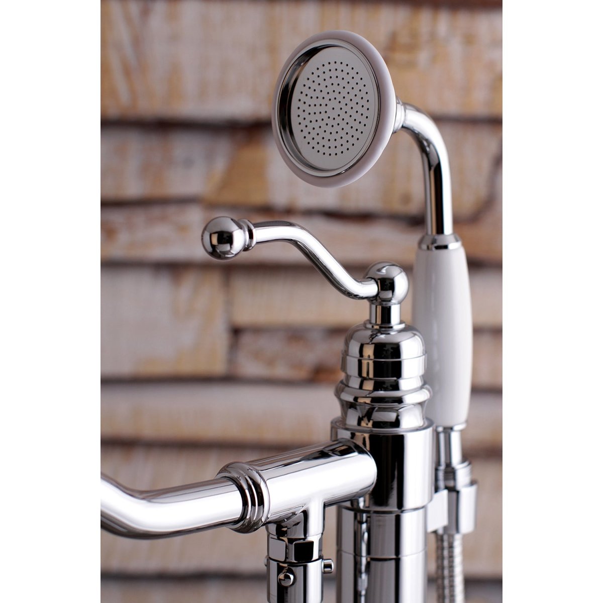 English Country Freestanding Tub Faucet With Hand Shower - BUILDMYPLACE