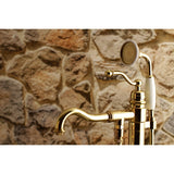 English Country Freestanding Tub Faucet With Hand Shower - BUILDMYPLACE