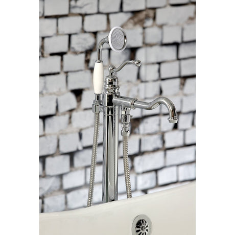 English Country Freestanding Tub Faucet With Hand Shower - BUILDMYPLACE