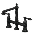 English Country Kitchen Faucet With Side Sprayer - BUILDMYPLACE