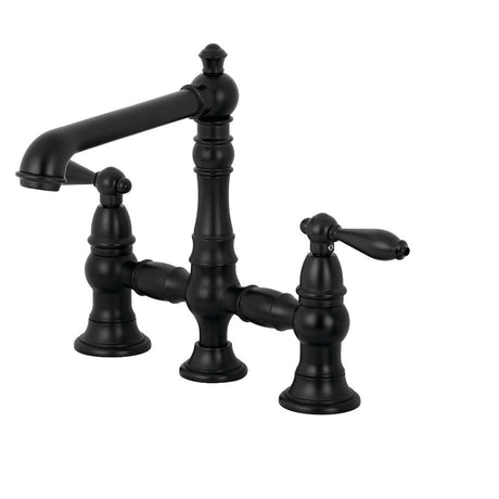 English Country Kitchen Faucet With Side Sprayer - BUILDMYPLACE