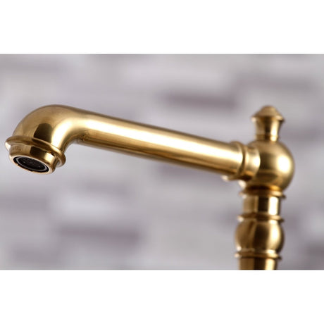 English Country Kitchen Faucet With Side Sprayer - BUILDMYPLACE