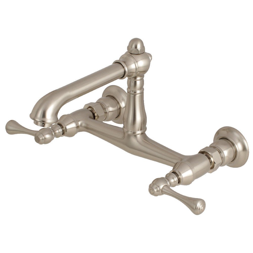 English Country Traditional Wall Mount Bathroom Faucet - BUILDMYPLACE