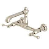 English Country Traditional Wall Mount Bathroom Faucet - BUILDMYPLACE