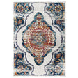 Entourage Malia Distressed Vintage Floral Persian Medallion Area Rug - BUILDMYPLACE