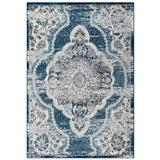 Entourage Malia Distressed Vintage Floral Persian Medallion Area Rug - BUILDMYPLACE