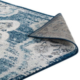 Entourage Malia Distressed Vintage Floral Persian Medallion Area Rug - BUILDMYPLACE