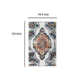 Entourage Malia Distressed Vintage Floral Persian Medallion Area Rug - BUILDMYPLACE