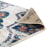 Entourage Malia Distressed Vintage Floral Persian Medallion Area Rug - BUILDMYPLACE