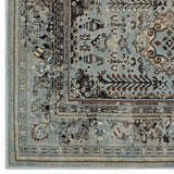 Enye Distressed Vintage Floral Lattice Area Rug - BUILDMYPLACE