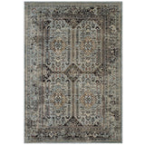 Enye Distressed Vintage Floral Lattice Area Rug - BUILDMYPLACE