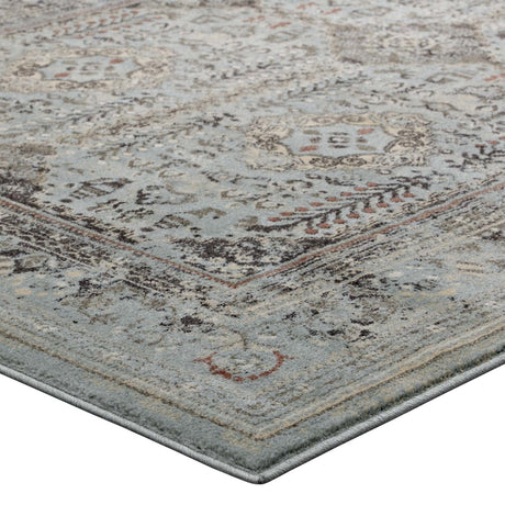 Enye Distressed Vintage Floral Lattice Area Rug - BUILDMYPLACE