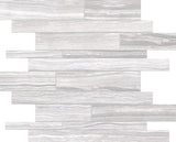 Eramosa Ice Random Strip Matte Glazed Porcelain Mosaic - BUILDMYPLACE