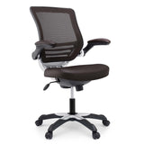 Ergonomic Drafting Chair with Adjustable Foot Ring and Flip - Up Arms Vinyl Seat - For Desk Chair - BUILDMYPLACE