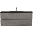 Eshburn Floating / Wall Mounted Bathroom Vanity With Black Top - BUILDMYPLACE