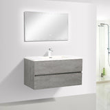 Eshburn Luxury Floating / Wall Mounted Bathroom Vanity With Acrylic Sink - BUILDMYPLACE