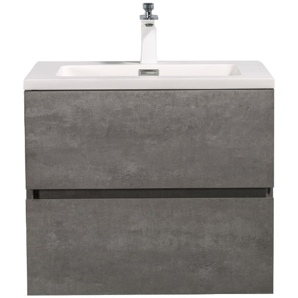 Eshburn Luxury Floating / Wall Mounted Bathroom Vanity With Acrylic Sink - BUILDMYPLACE