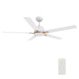 ESPEAR 52 inch 5 - Blade Smart Ceiling Fan with LED Light & Remote - LEDMyPlace