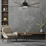 ESPEAR 56 inch 5 - Blade Smart Ceiling Fan with LED Light & Remote - LEDMyPlace