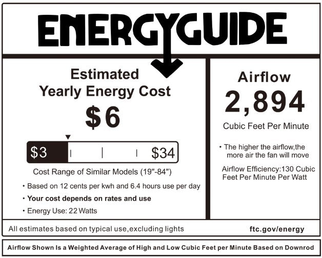 ESPEAR 56 inch 5 - Blade Smart Ceiling Fan with LED Light & Remote - LEDMyPlace