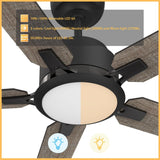 ESPEAR 60 inch 5 - Blade Smart Ceiling Fan with LED Light & Remote - LEDMyPlace
