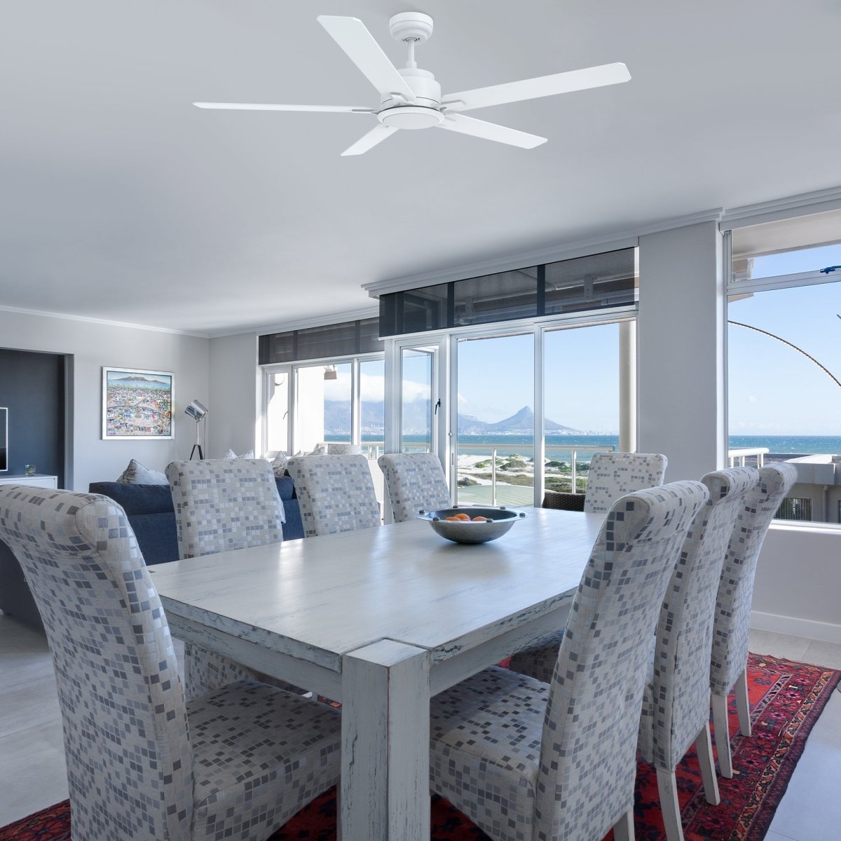 ESPEAR 60 inch 5 - Blade Smart Ceiling Fan with LED Light & Remote - LEDMyPlace