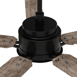 Essex 52" In. Black/ 5 Blade Smart Ceiling Fan with Dimmable LED Light Kit Works with Remote Control, Wi - Fi apps and Voice control via Google Assistant/Alexa/Siri - BUILDMYPLACE