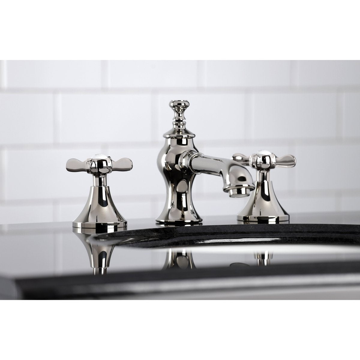 Essex 8" Deck Mount Widespread Bathroom Faucet - BUILDMYPLACE