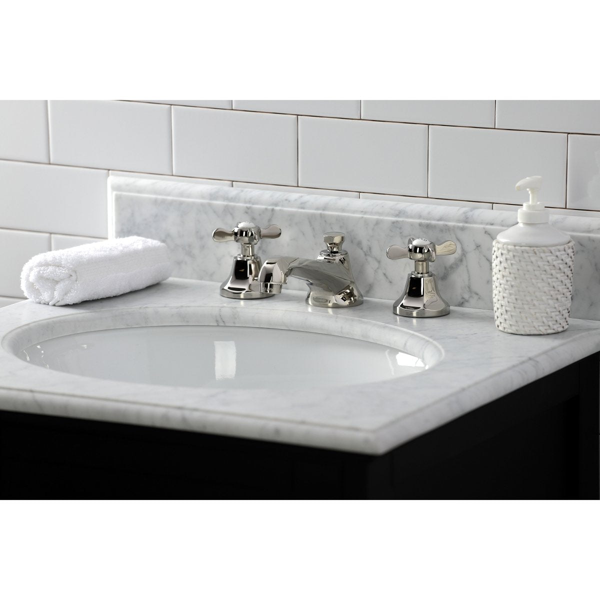 Essex 8 Inch Traditional Widespread Bathroom Faucet - BUILDMYPLACE