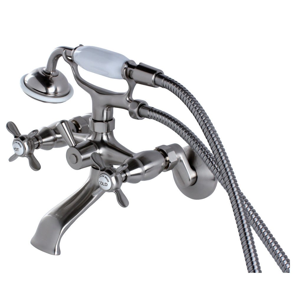 Essex Clawfoot Tub Faucet With Hand Shower In 7.5" Spout Reach - BUILDMYPLACE