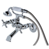 Essex Clawfoot Tub Faucet With Hand Shower In 7.5" Spout Reach - BUILDMYPLACE