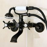 Essex Clawfoot Tub Faucet With Hand Shower In 7.5" Spout Reach - BUILDMYPLACE