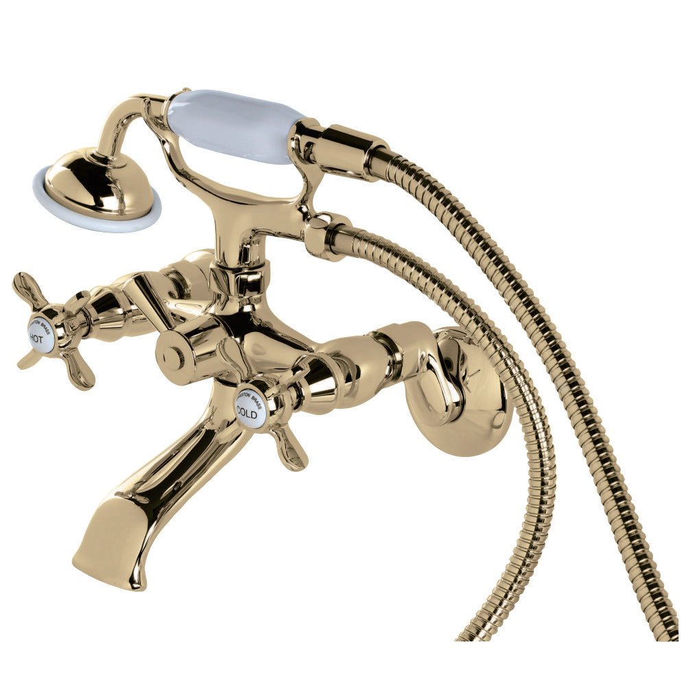 Essex Clawfoot Tub Faucet With Hand Shower In 7.5" Spout Reach - BUILDMYPLACE