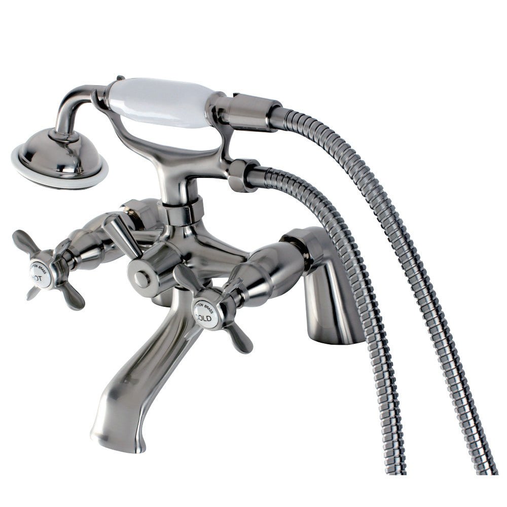 Essex Deck Mount Clawfoot Tub Faucet With Hand Shower - BUILDMYPLACE