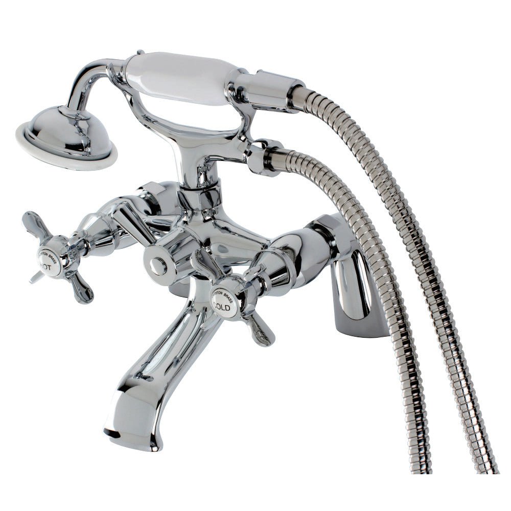 Essex Deck Mount Clawfoot Tub Faucet With Hand Shower - BUILDMYPLACE