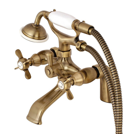 Essex Deck Mount Clawfoot Tub Faucet With Hand Shower - BUILDMYPLACE