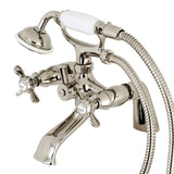 Essex Deck Mount Clawfoot Tub Faucet With Hand Shower - BUILDMYPLACE