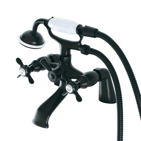 Essex Deck Mount Clawfoot Tub Faucet With Hand Shower - BUILDMYPLACE