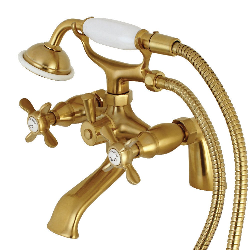 Essex Deck Mount Clawfoot Tub Faucet With Hand Shower - BUILDMYPLACE